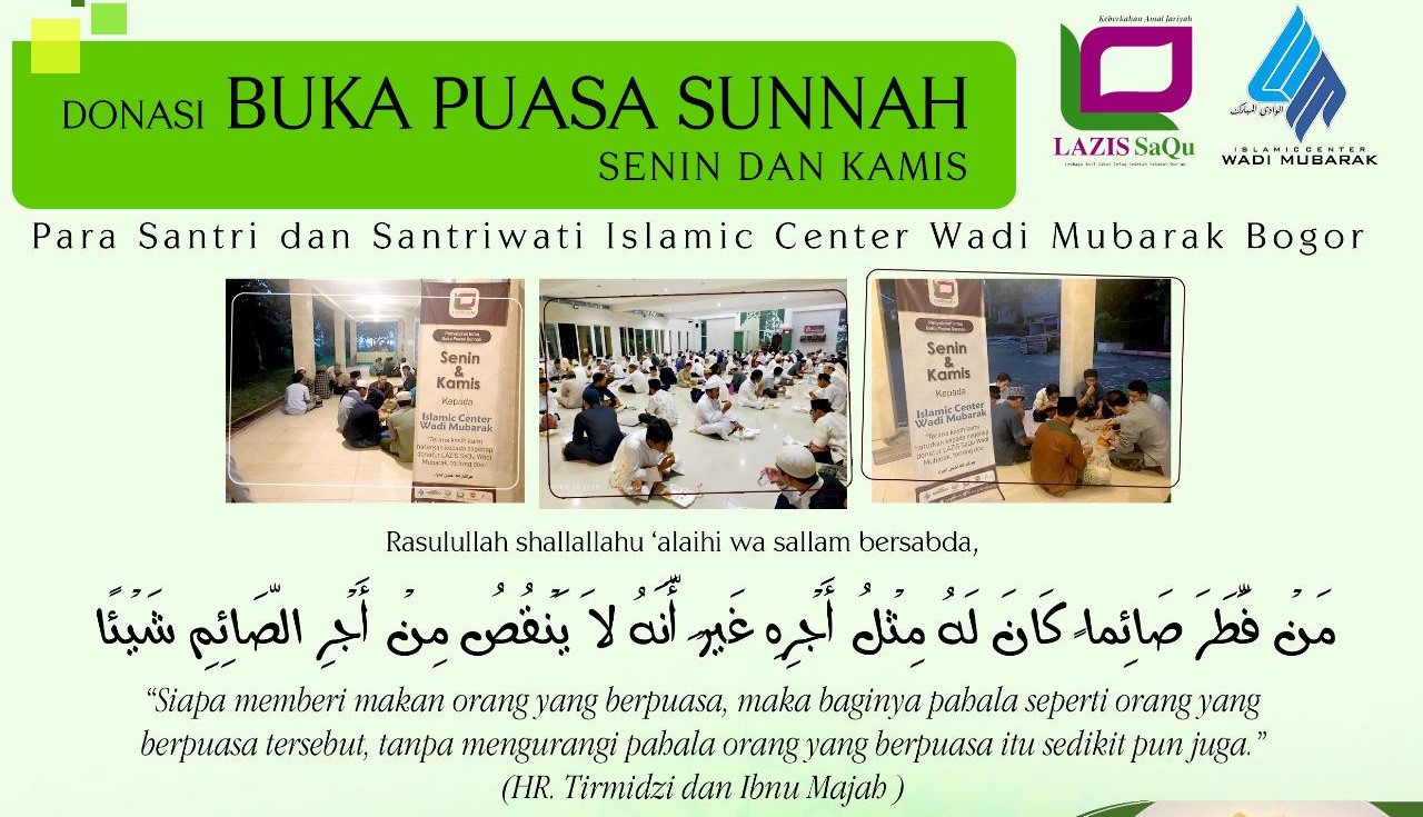 BUKA PUASA SUNNAH SENIN DAN KAMIS