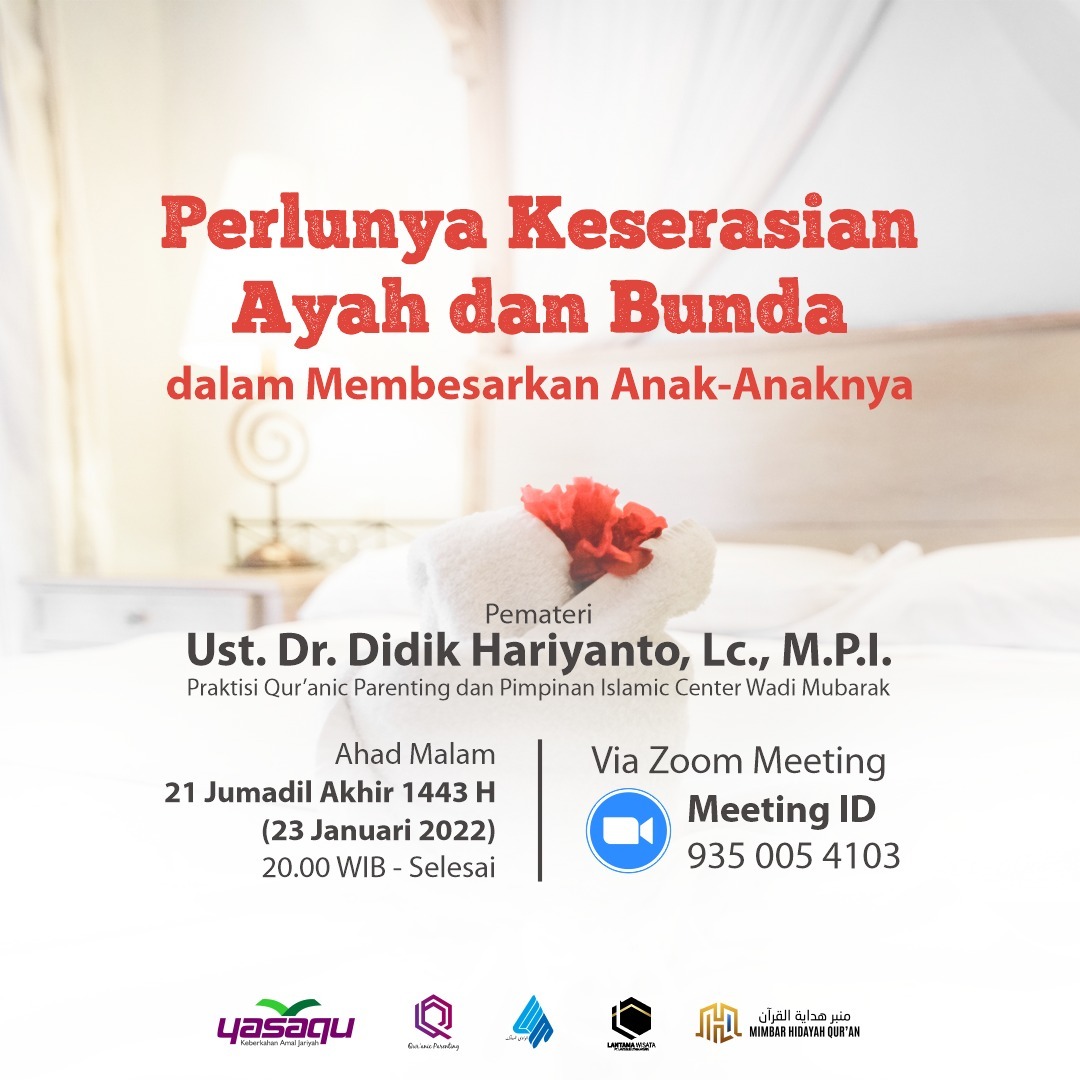Perlunya Keserasian Ayah dan Bunda dalam Membesarkan Anak-Anaknya