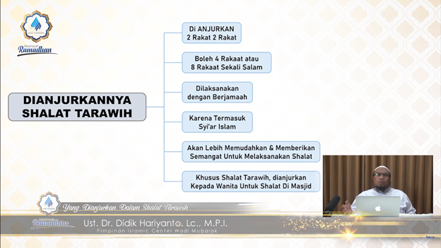 DIANJURKANNYA SHALAT TARAWIH