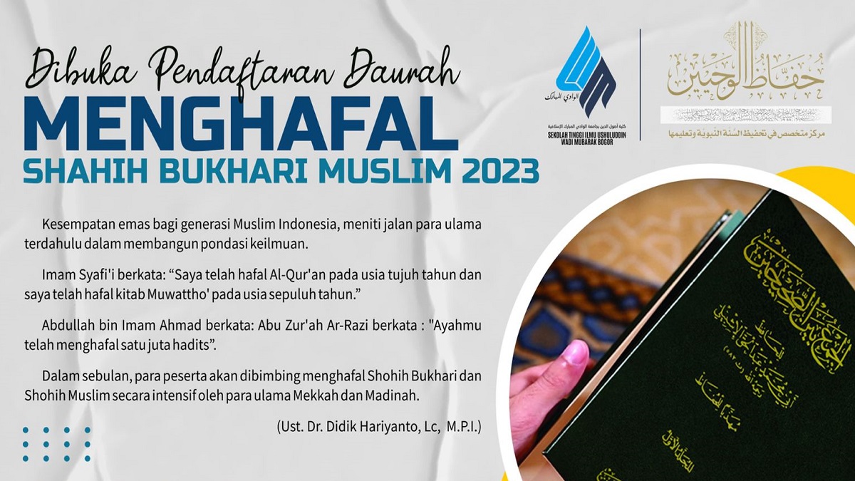 Daurah Menghafal Shohih Bukhari & Muslim